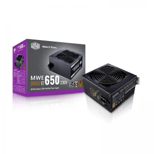 Cooler Master MWE 650 Bronze V2 80 Plus Bronze Power Supply -Black 